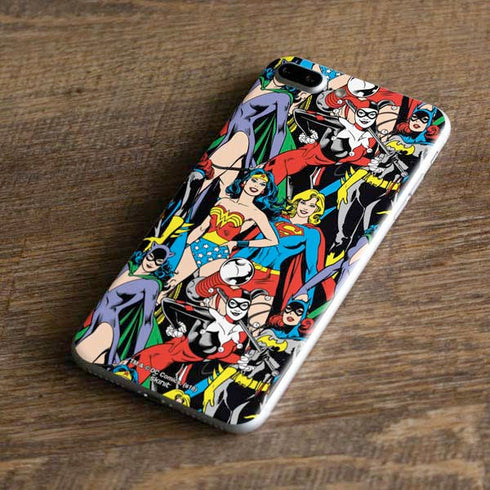 DC Comics Wonder Woman DC Bombshells Characters Pattern iPhone 8 Plus Skin